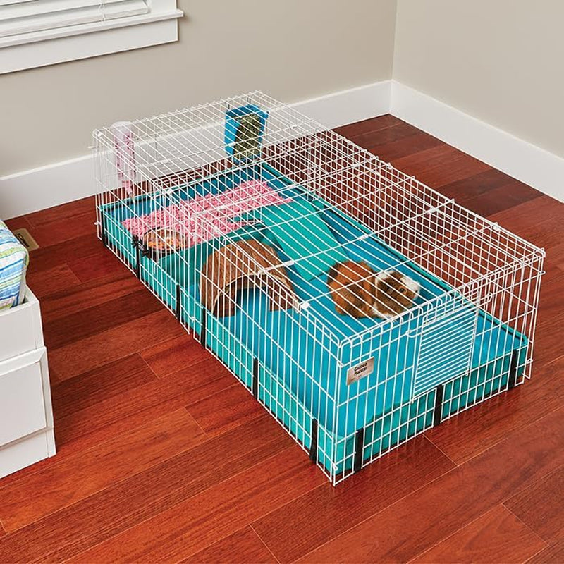 Mid West Homes for Pets Guinea Habitat plus Guinea Pig Cage by Midwest W/Top Panel, 47L X 24W X 14H Inches