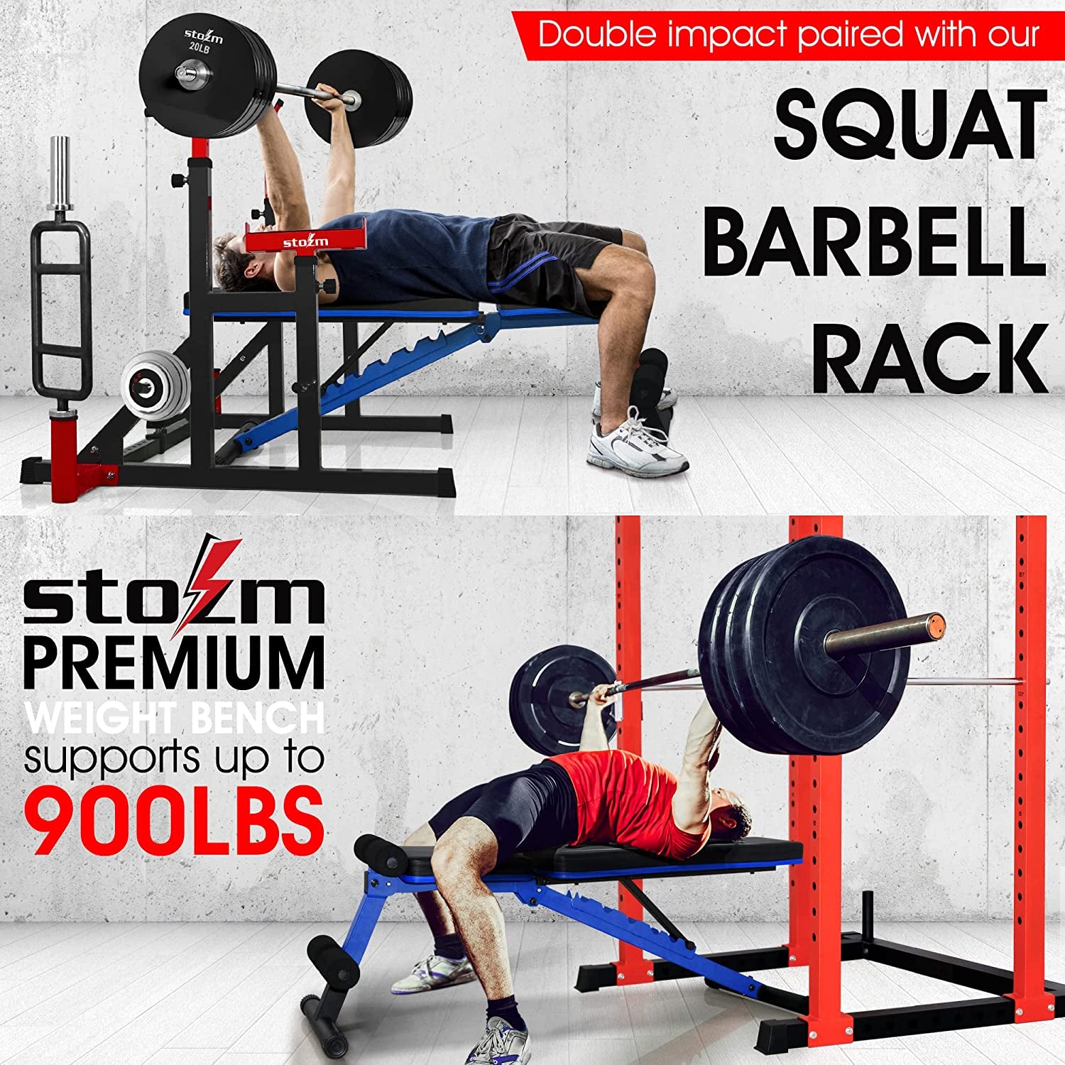 Versatile Adjustable Weight Bench - Foldable Multi-Purpose Flat/Incline/Decline Design for Home Gym (Cobalt)