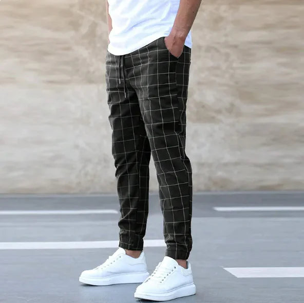 Urban Edge Slim Fit Print Pants