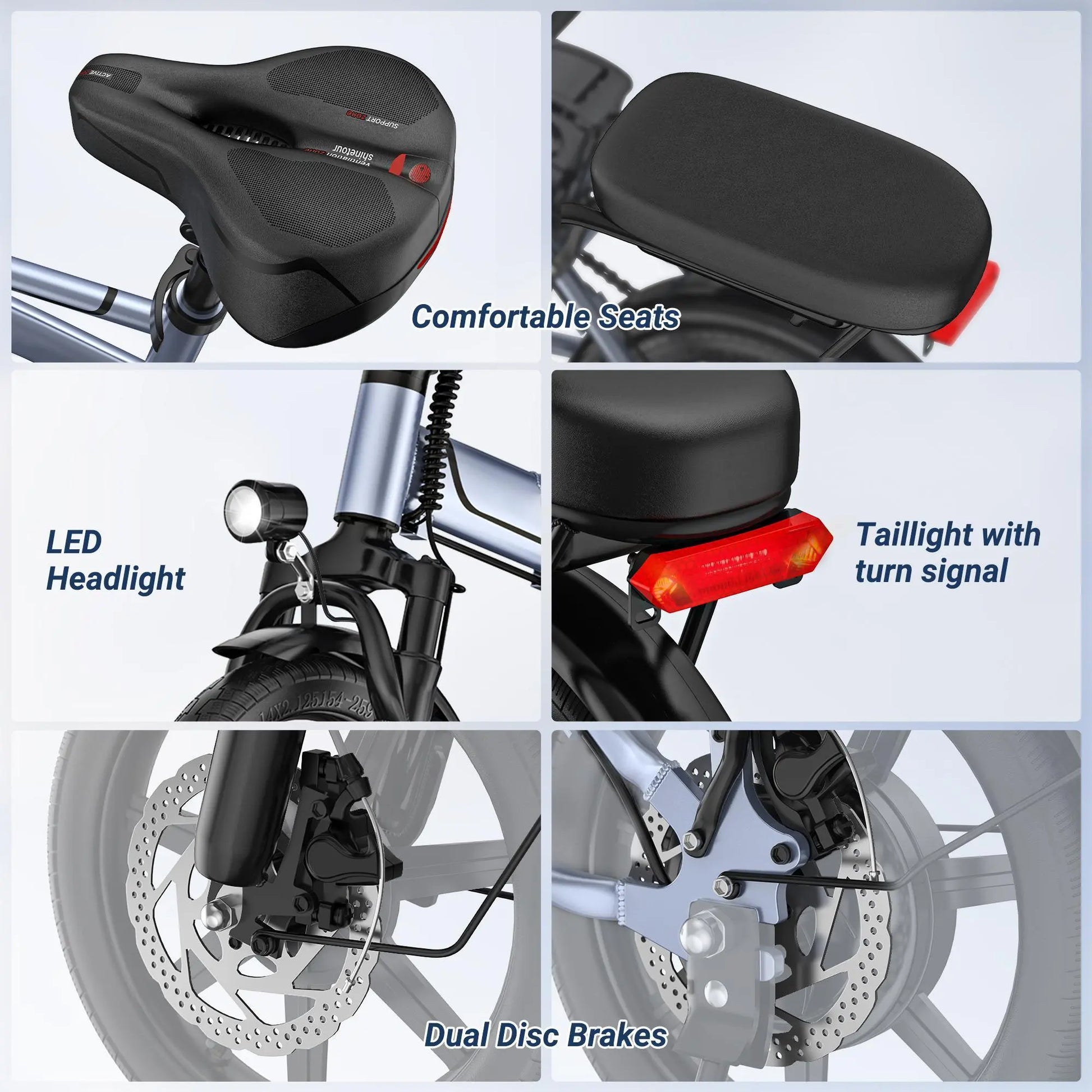 Experience the Future of Commuting with the 14" Mini E-Bike - 500W Power, 22 MPH Speed, and 40 Miles Range for Effortless Campus Commutes and Leisure Rides!