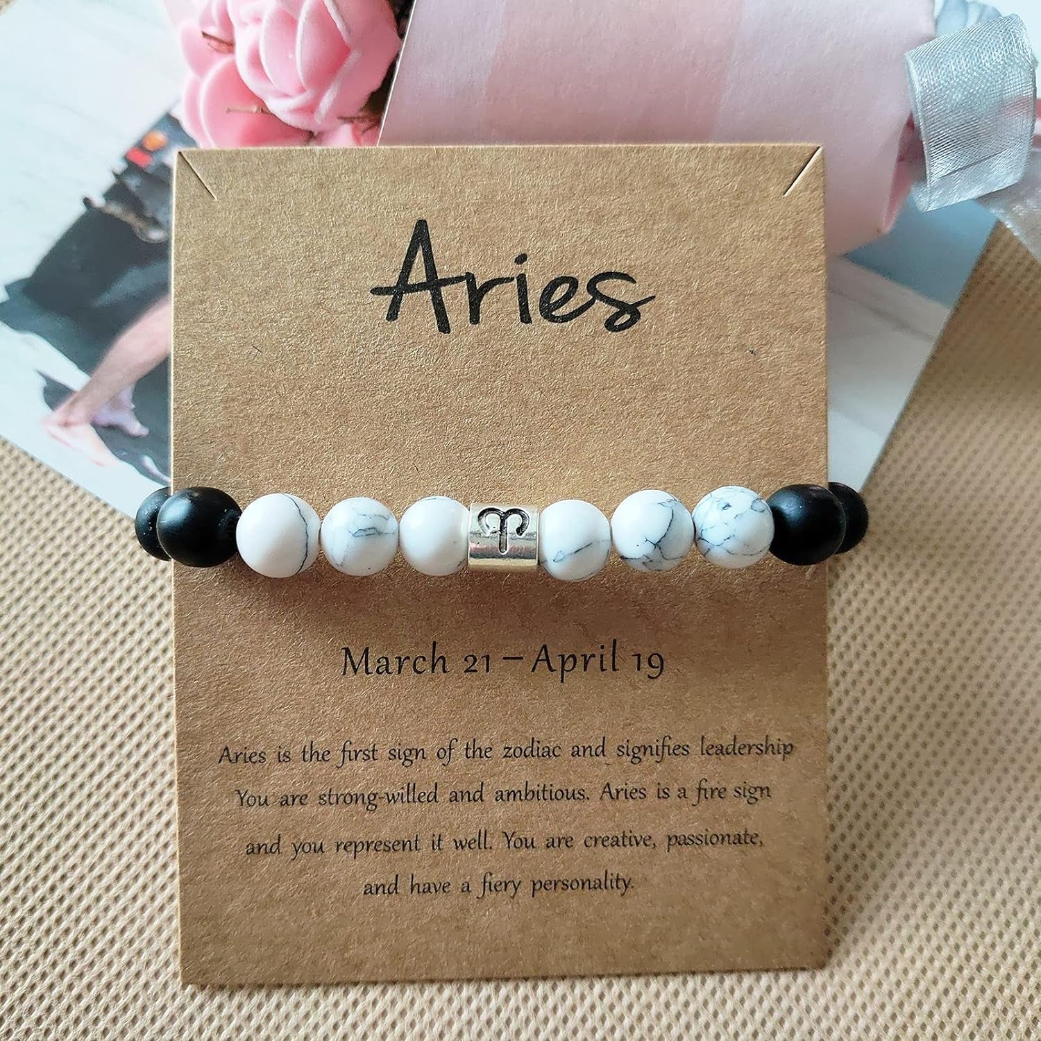 Zodiac Bracelet for Men Constellation Horoscope Bracelet for Women Gifts Zodiac Sign Beaded Bracelet