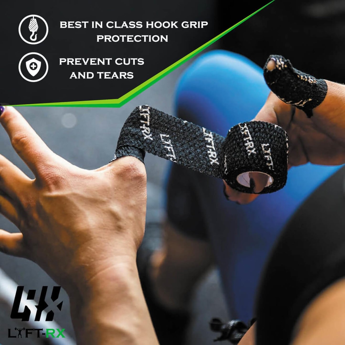 Ultimate Weightlifting Hook Grip Tape with Premium Adhesive – Enhance Your Performance with Superior Thumb & Finger Protection for Olympic Weightlifting, CrossFit & Powerlifting!