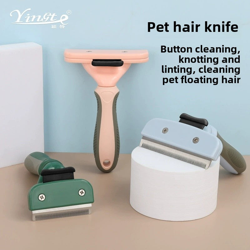 Effortless Pet Grooming: Cat & Dog Hair Trimmer, Shaving Razor, and Comb Set