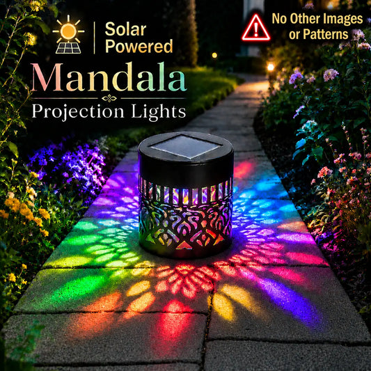 Transform Your Outdoor Space with Colorful Solar Mandala Wall Lights – 7 Vibrant Colors for Stunning Garden and Patio Decor!