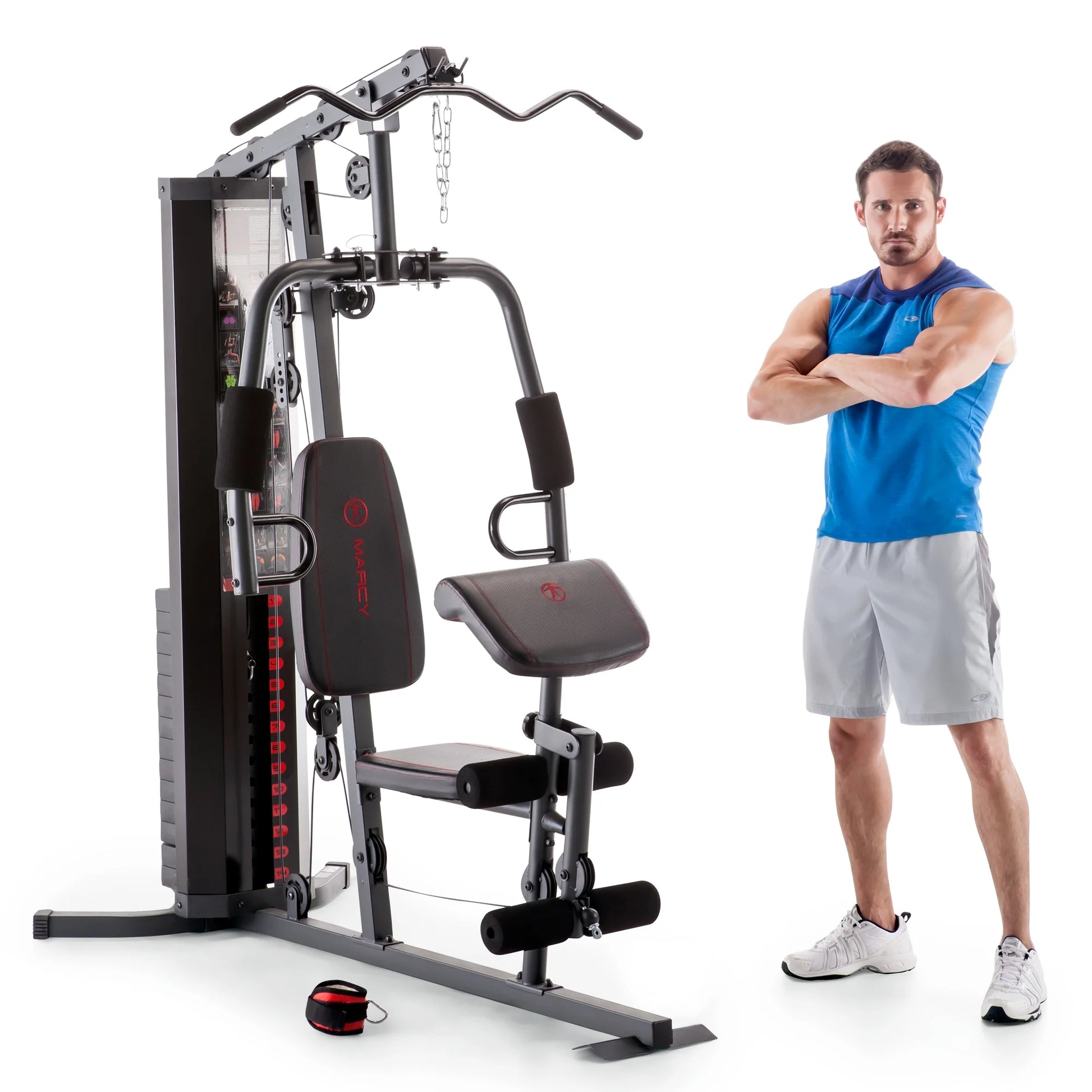 Transform Your Home Workouts with the Versatile 150Lb Stack Dual-Function Home Gym Machine MWM-990