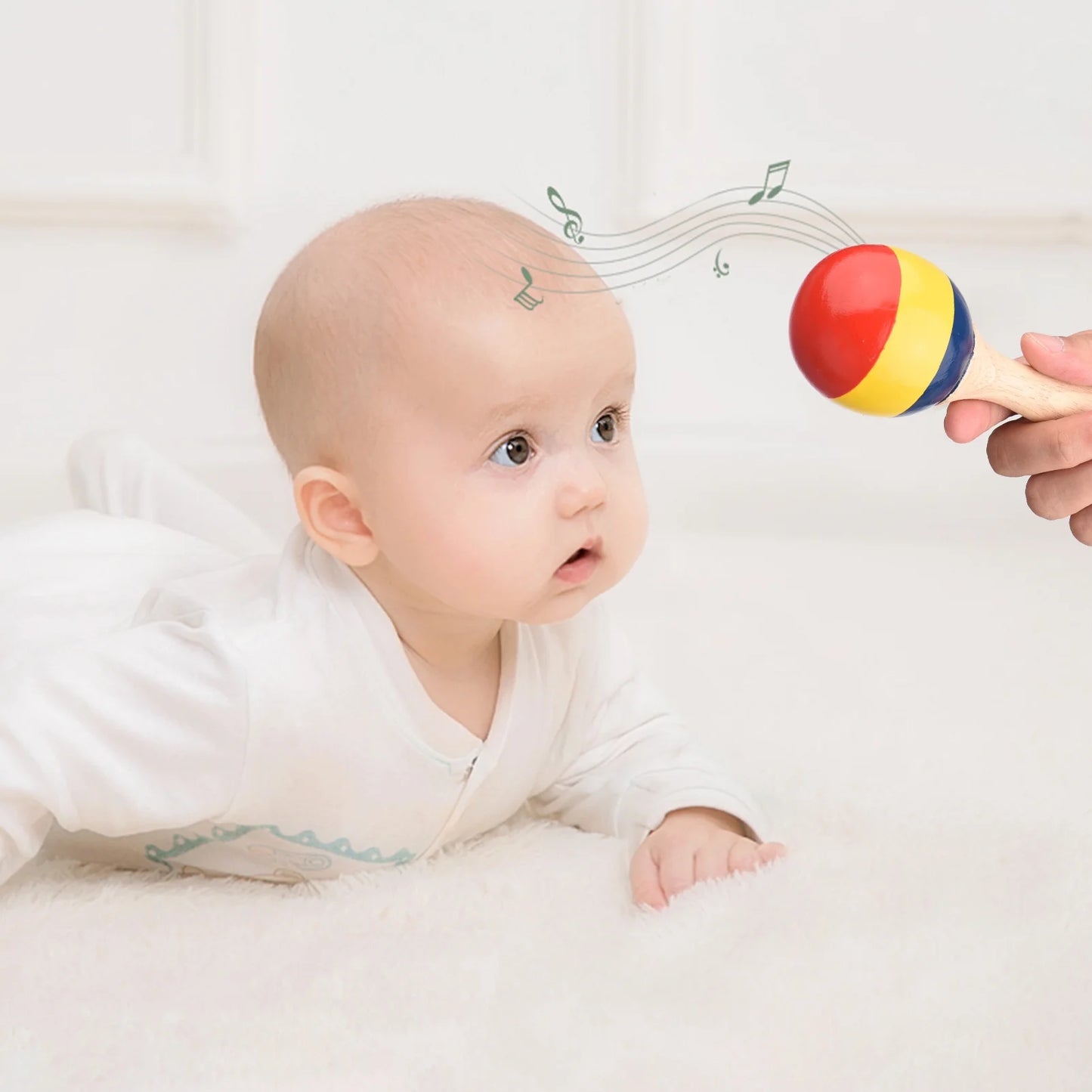 13 PCS Kids Musical Instruments Toys with Carry Bag Colorful Wooden Percussion Instruments Early Education Gifts for Toddlers Children Preschool Girls Boys