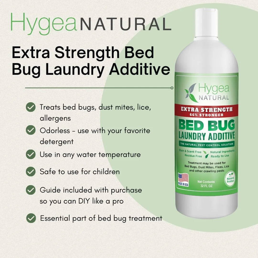 Bed Bug Spray Killer and Laundry Detergent Additive Combo Kit, Extra Strength, 2 Pack