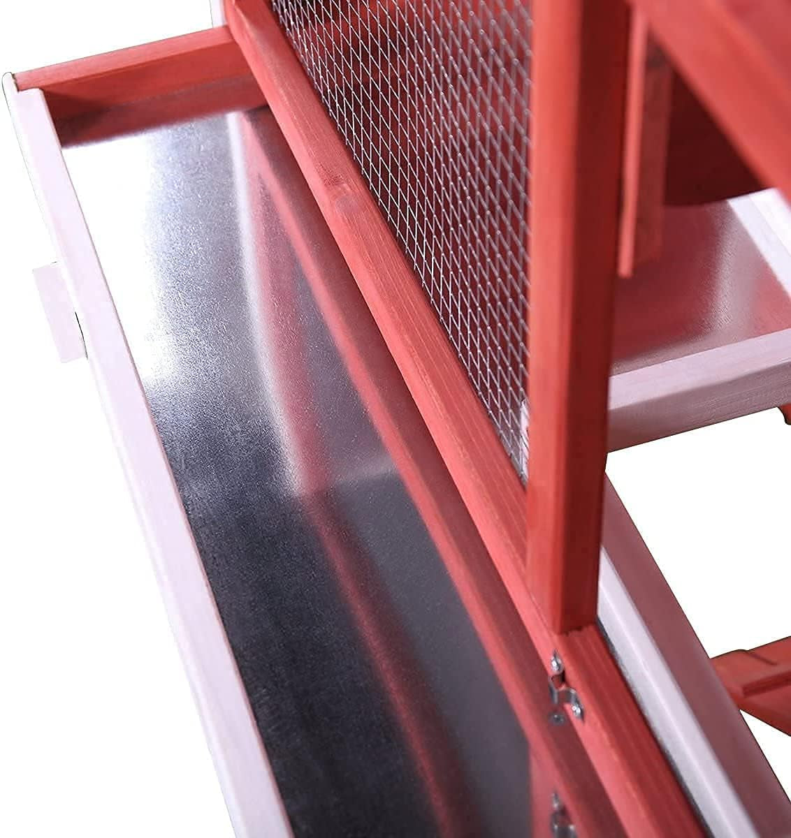 Deluxe 2-Story Rabbit Hutch with Waterproof Roof - Perfect Indoor/Outdoor Cage for Bunnies, Guinea Pigs, and Chickens