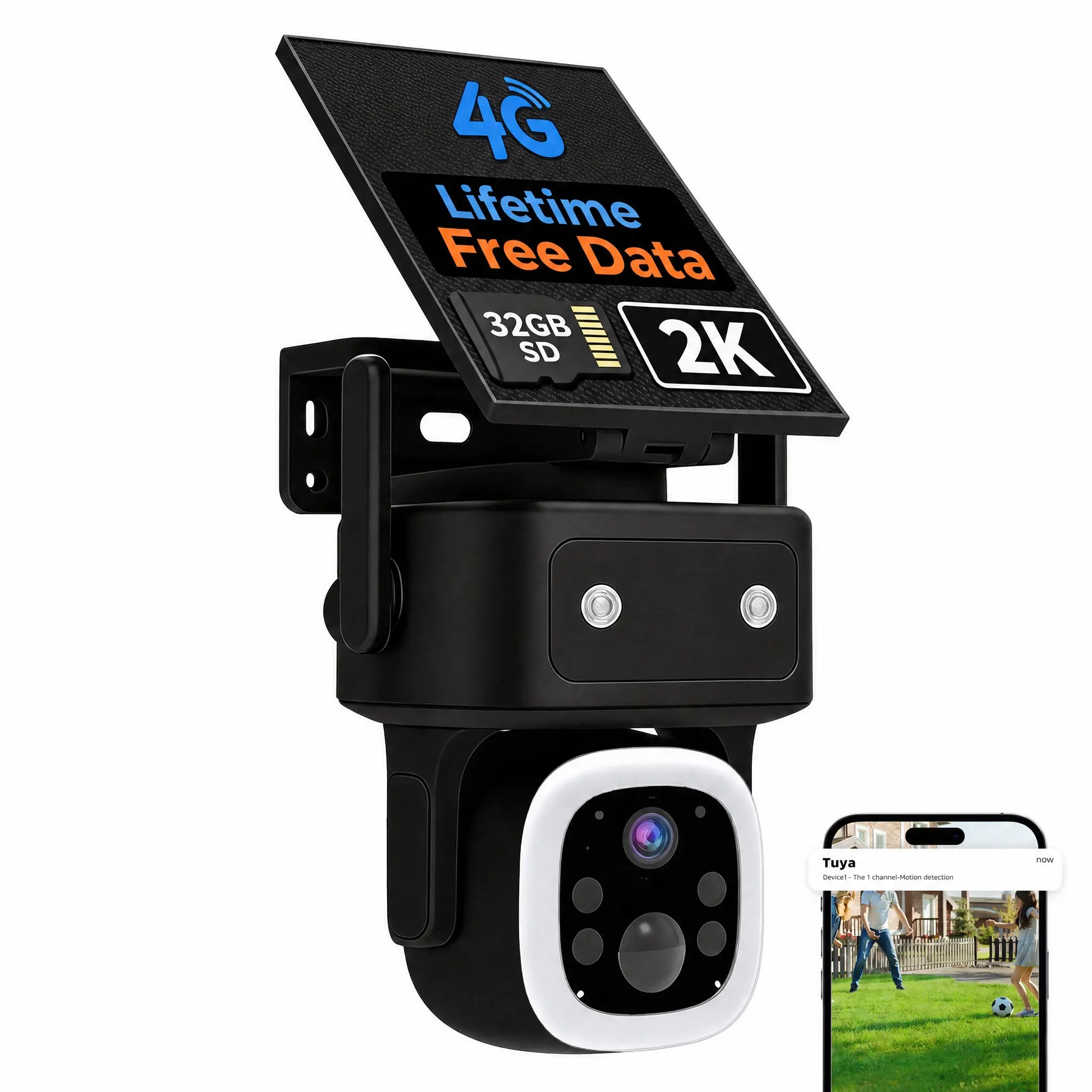 Revolutionary 4G LTE Solar-Powered Outdoor Security Camera with 2K Night Vision and No Monthly Fees