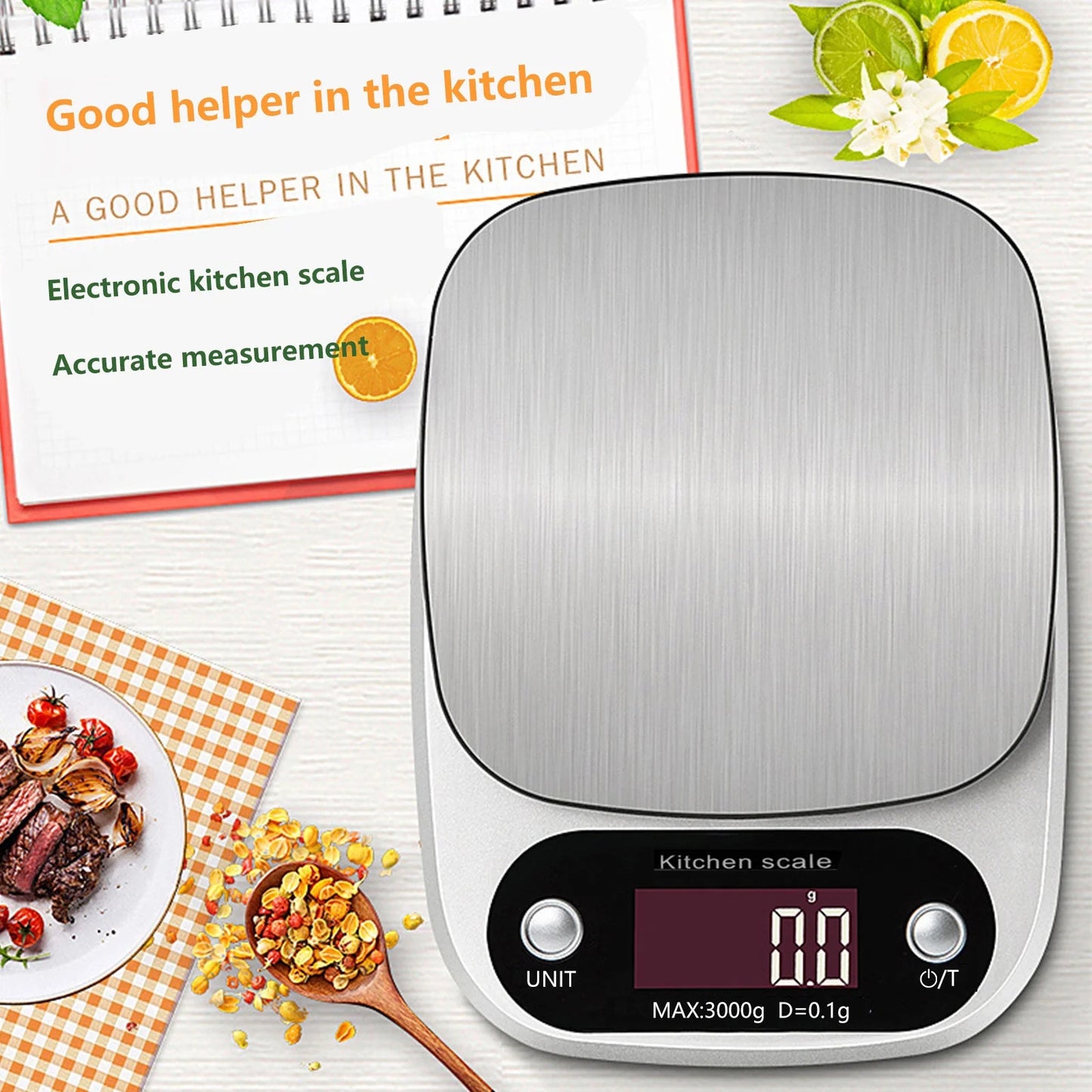 Elevate Your Cooking with the Home Gadgets Kitchen Electronic Scale - Perfect for Baking, Meal Prep, and Weight Loss!