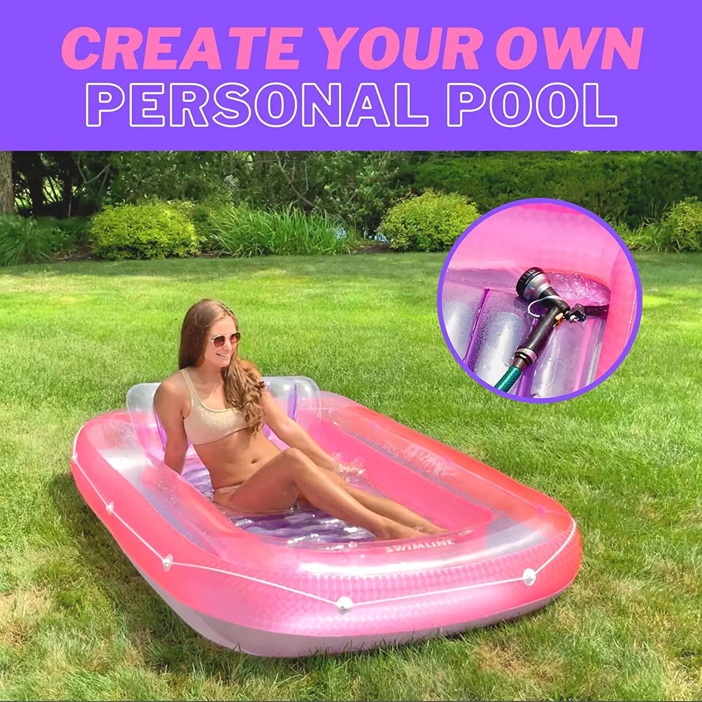 Inflatable Pool Lounge Chair Float