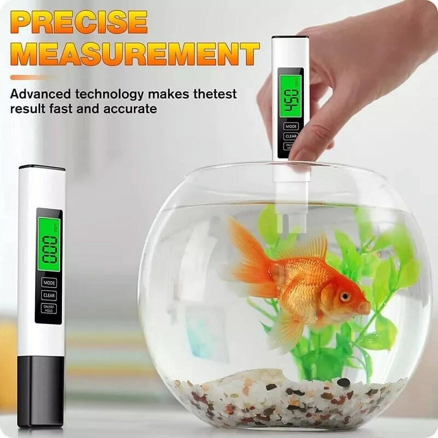 , Accurate Professional 4-In-1 TDS, Temperature and EC Meter, Water Test Meter for Drinking Water, Aquariums