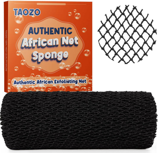 Authentic African Exfoliating Net Sponge - Long Bath Scrubber for a Refreshing Shower Experience