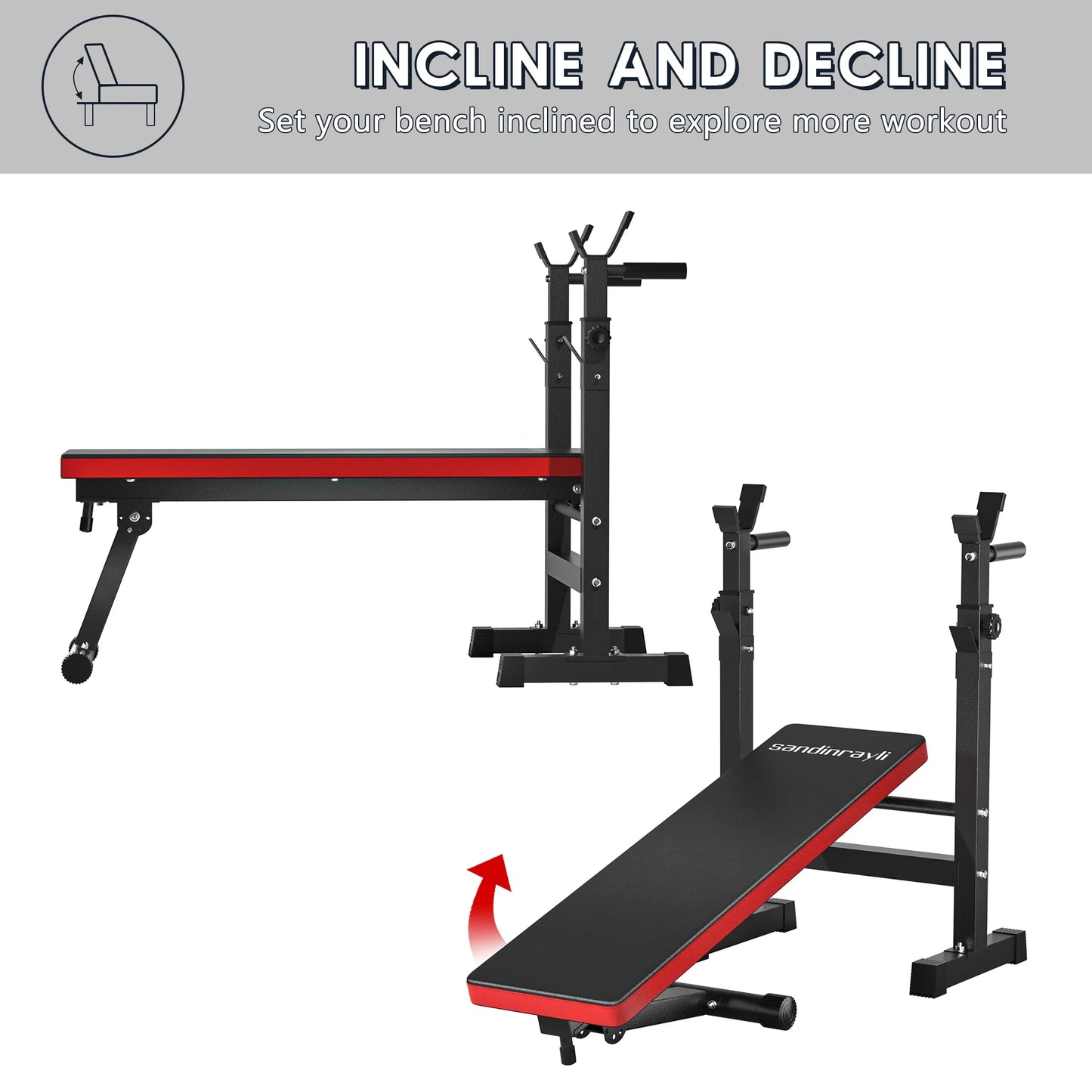 Transform Your Home Workouts with the Adjustable Foldable Bench Press Bench for Ultimate Strength Training