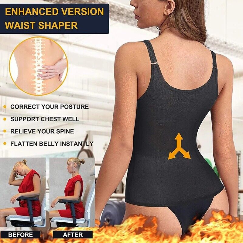Experience Ultimate Comfort and Control with the Women's Slimming Waist Trainer Shapewear Top