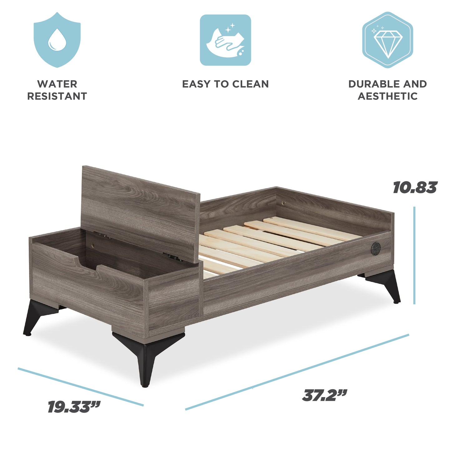 Elevate Your Pet's Comfort with the Wyatt Wooden Pet Bed - Stylish, Sturdy, and Eco-Friendly with Plush Mattress!