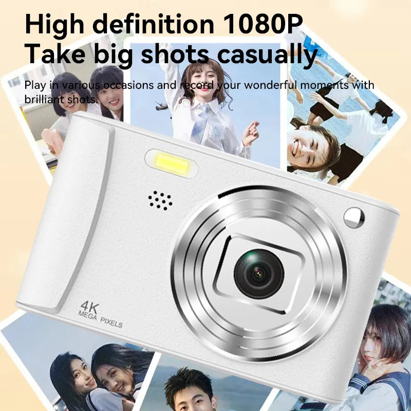 Capture Every Adventure with the Compact 4K High Definition Digital Camera - Perfect for Travel and Vlogging!