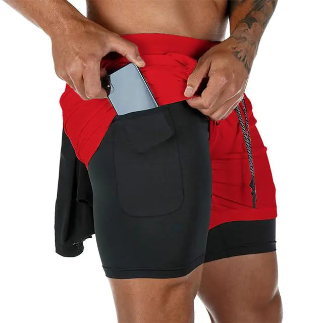FlexFit - Gym Workout Shorts With Phone Pocket