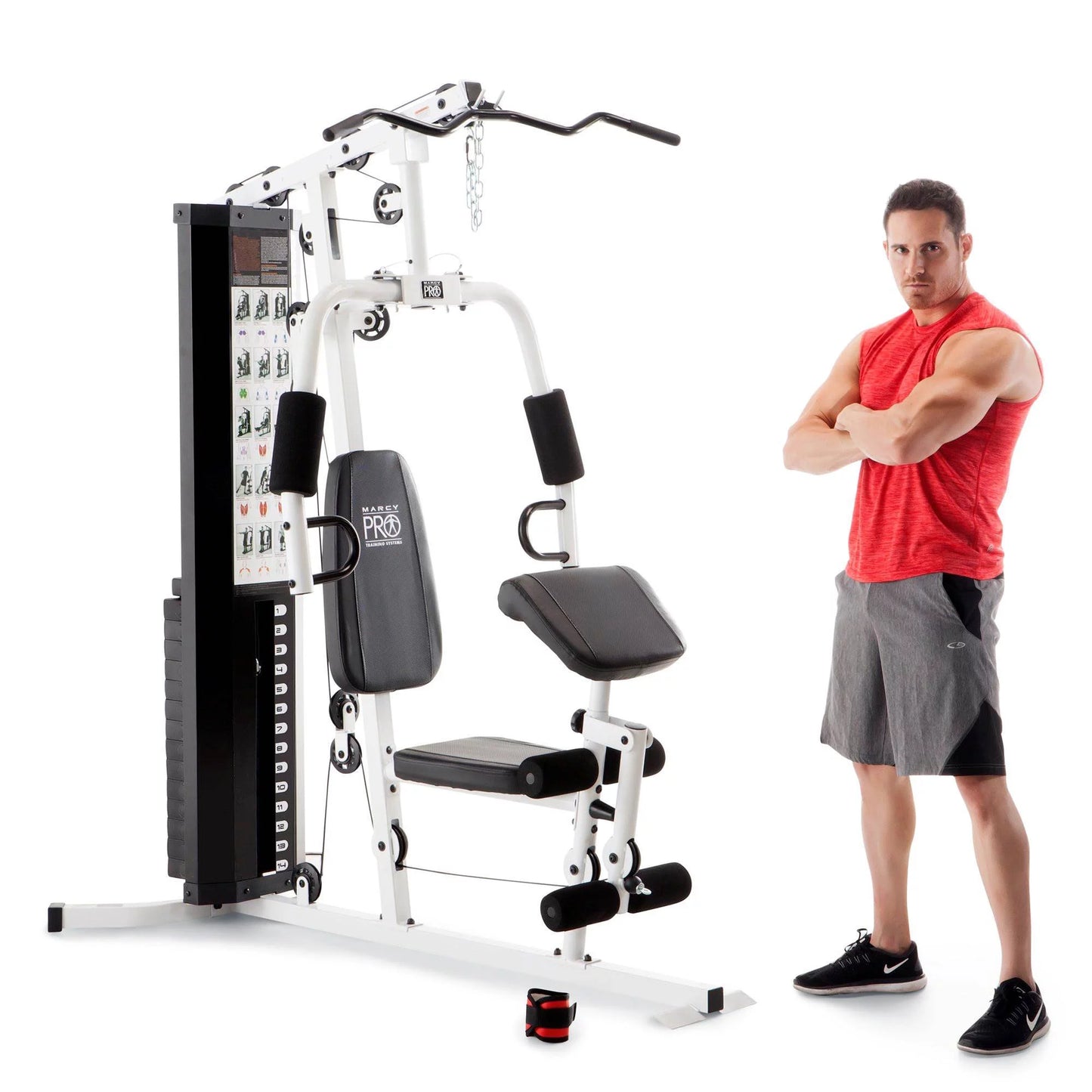 Ultimate Home Gym Workout Station - Complete Full Body Training System with Weights