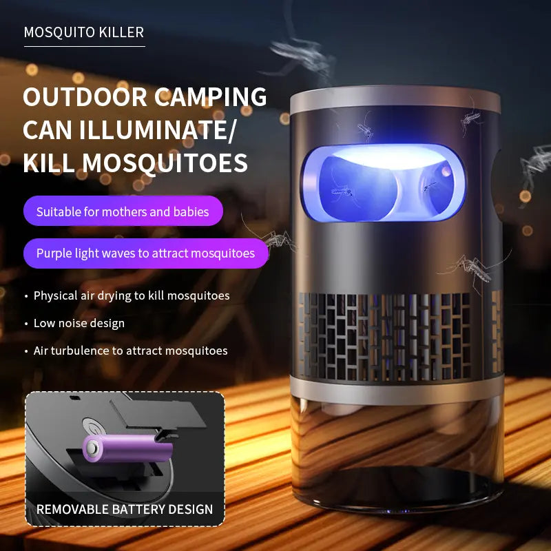 Effective Indoor Insect Trap - Light & Suction Bug Catcher for Mosquitoes, Fruit Flies, Gnats, and Moths
