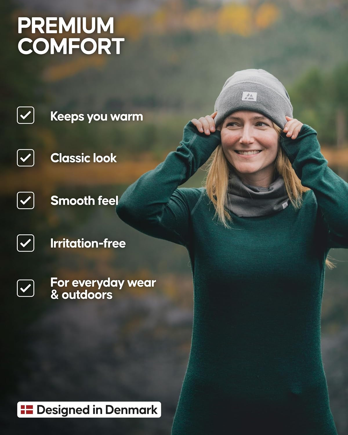 Versatile and Stylish Sustainable Blue Beanie for All - Perfect for Men & Women