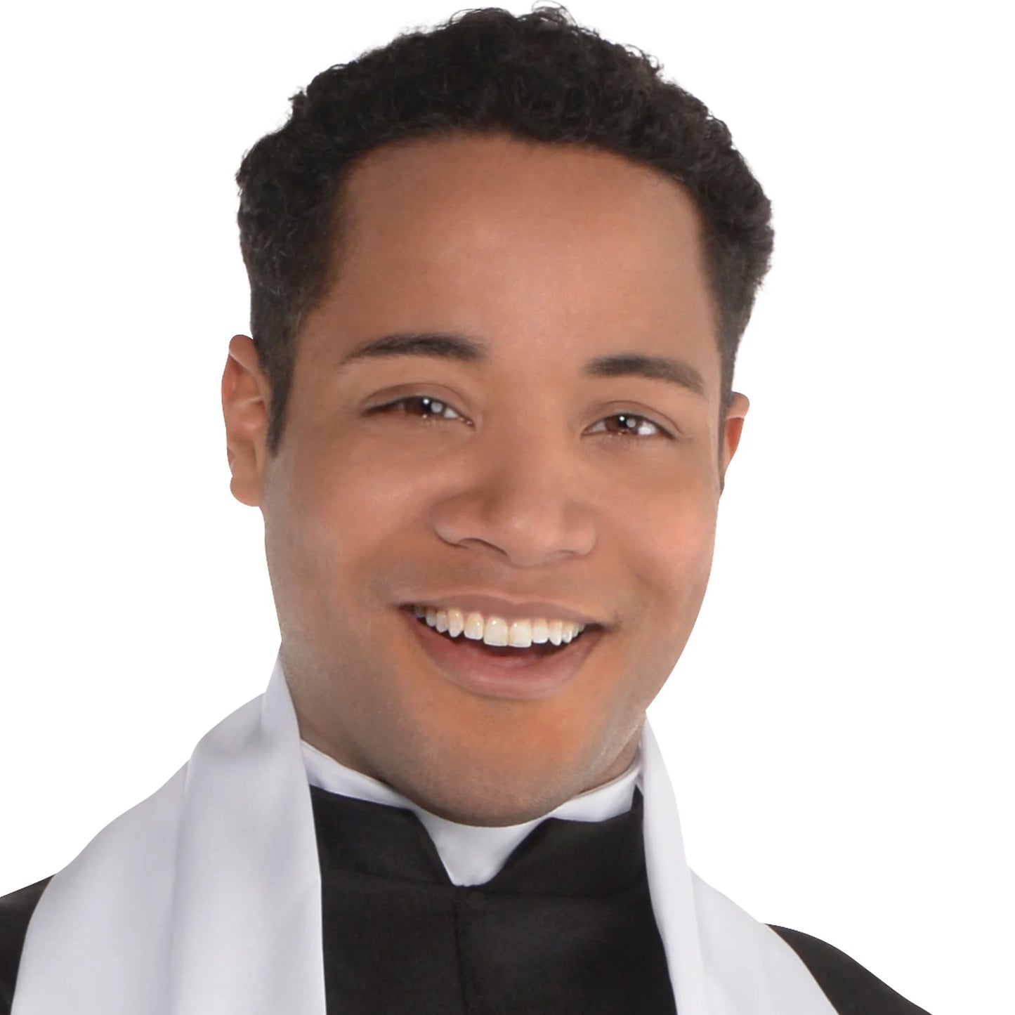 Transform into the Divine with Our Adult Father Priest Costume - Perfect for Halloween Celebrations!