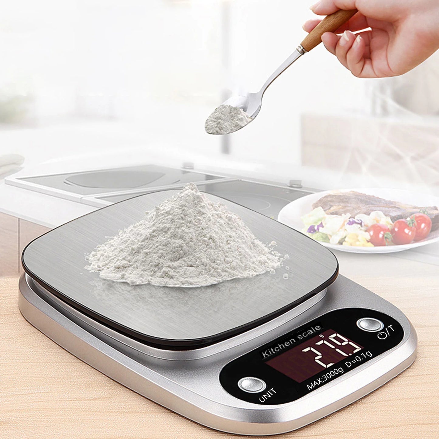 Elevate Your Cooking with the Home Gadgets Kitchen Electronic Scale - Perfect for Baking, Meal Prep, and Weight Loss!