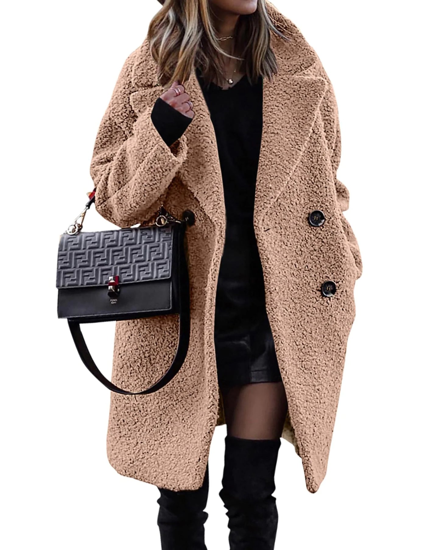 Subtle Glam - Velvety Winter Coat