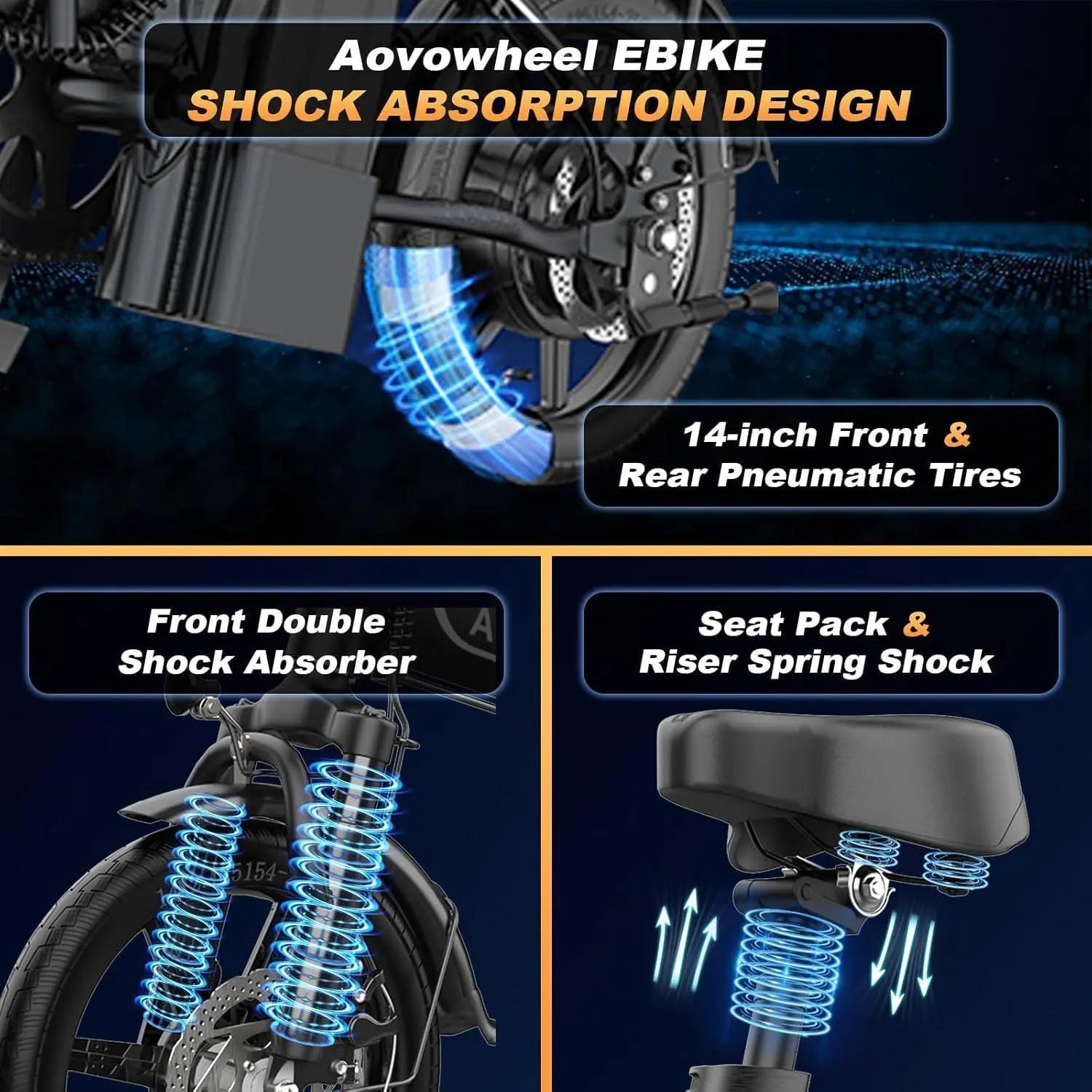 Experience the Future of Commuting with the 14" Mini E-Bike - 500W Power, 22 MPH Speed, and 40 Miles Range for Effortless Campus Commutes and Leisure Rides!