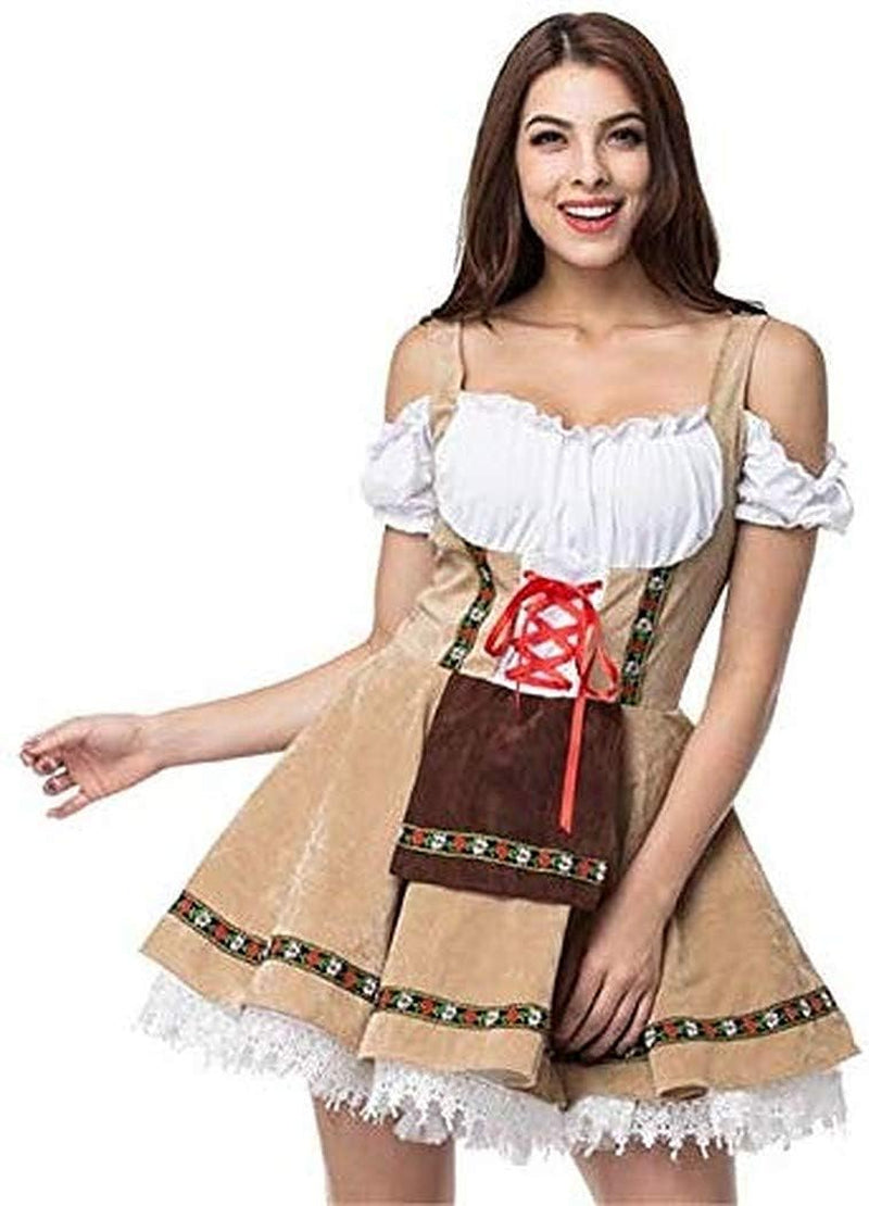 Unleash Your Inner Bavarian Beauty with the Cosplaylife Sexy Beer Maid Costume - Perfect for Halloween and Cosplay Events!