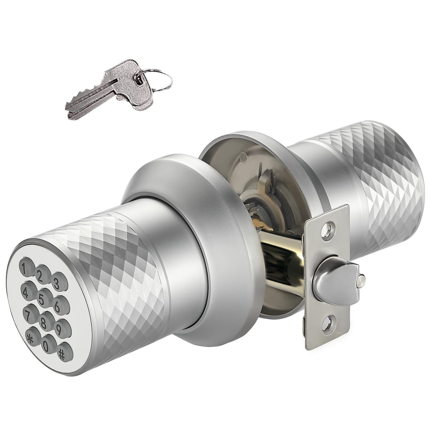 Upgrade Your Home Security with the Smart Electronic Keypad Door Knob - Keyless Entry, Waterproof, and Easy to Install