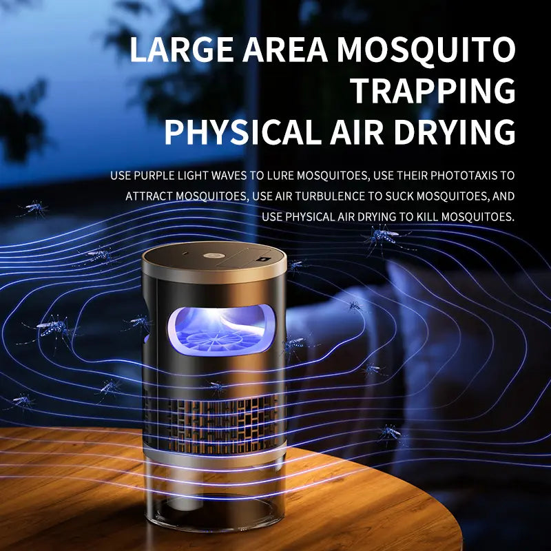 Effective Indoor Insect Trap - Light & Suction Bug Catcher for Mosquitoes, Fruit Flies, Gnats, and Moths
