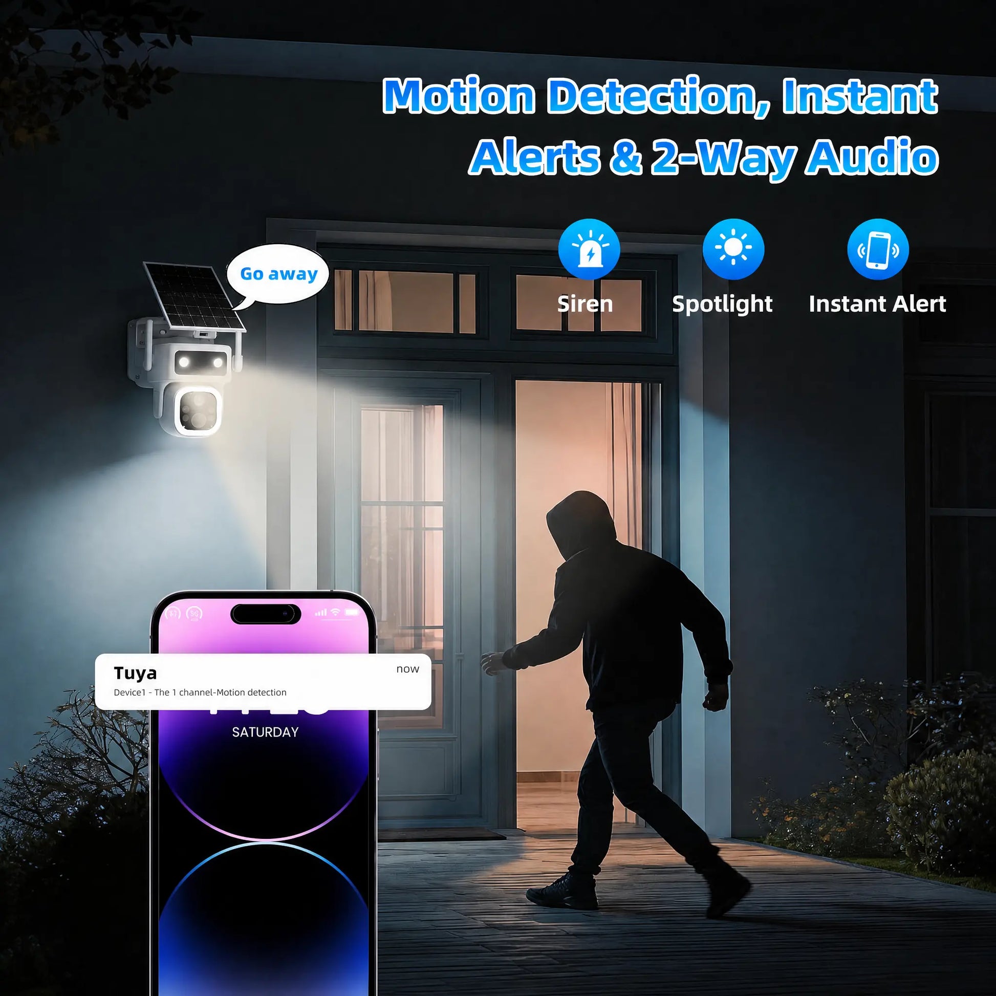 Revolutionary 4G LTE Solar-Powered Outdoor Security Camera with 2K Night Vision and No Monthly Fees