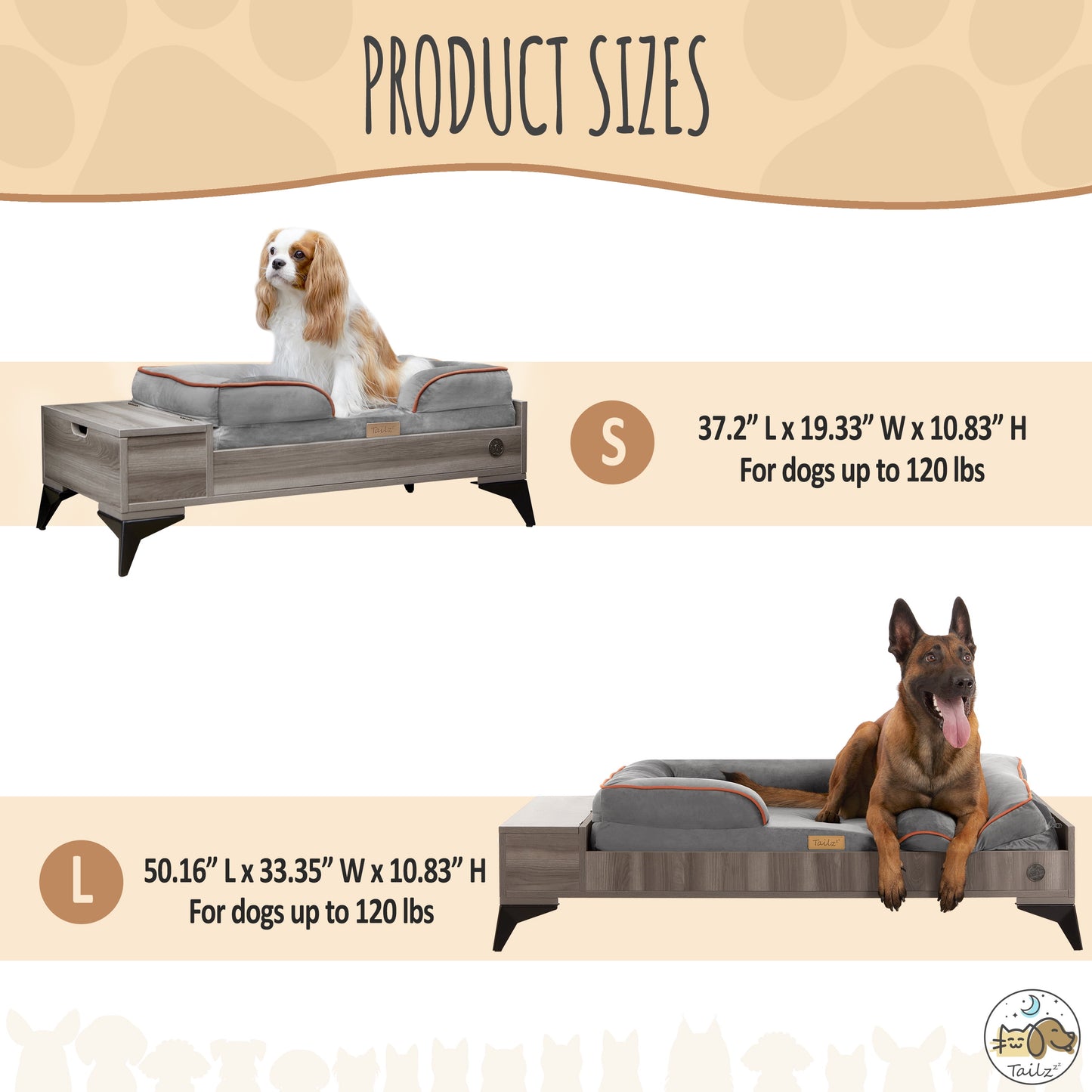 Elevate Your Pet's Comfort with the Wyatt Wooden Pet Bed - Stylish, Sturdy, and Eco-Friendly with Plush Mattress!