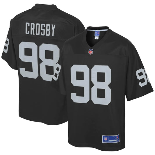 NFL PRO LINE Mens Maxx Crosby Black Las Vegas Raiders Team Player Jersey