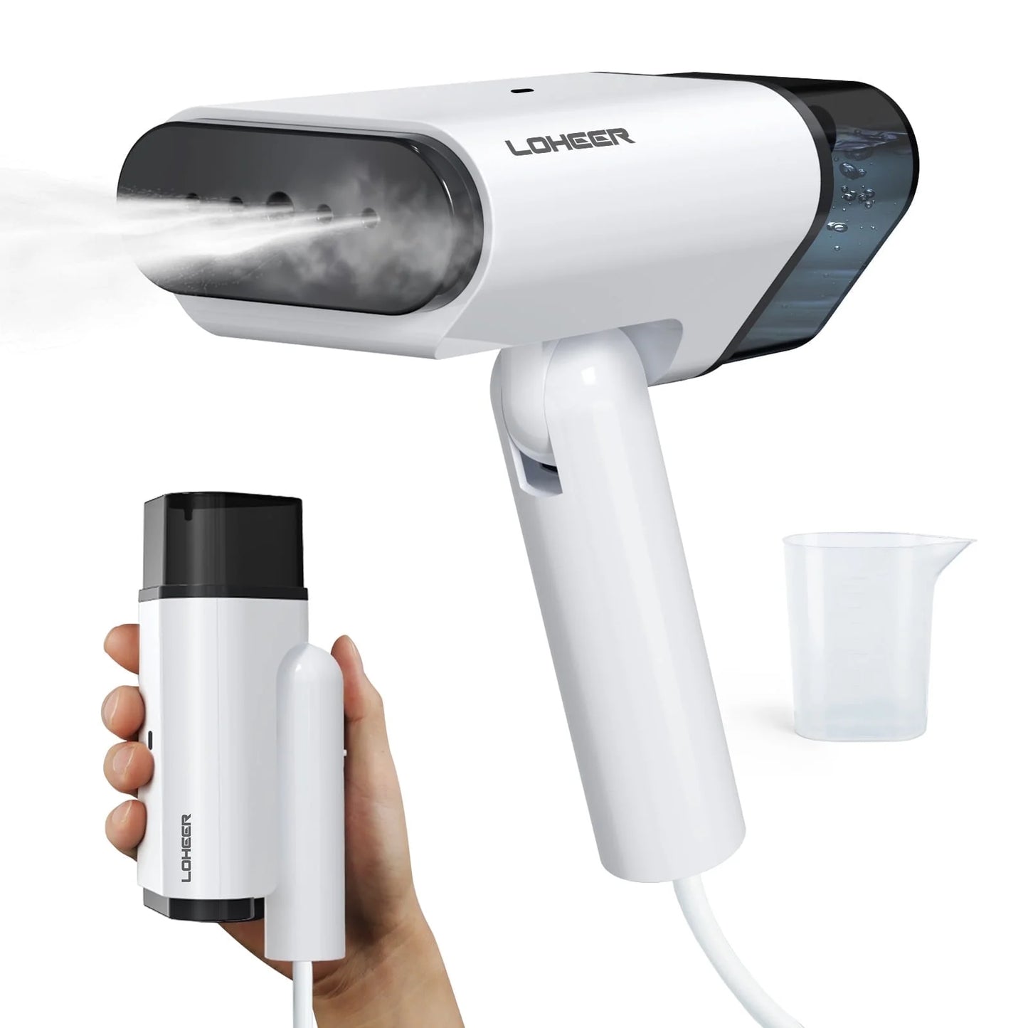 Travel Steamer for Clothes 1000W , Foldable Handheld Garment Steamer Fabric Wrinkle Remover
