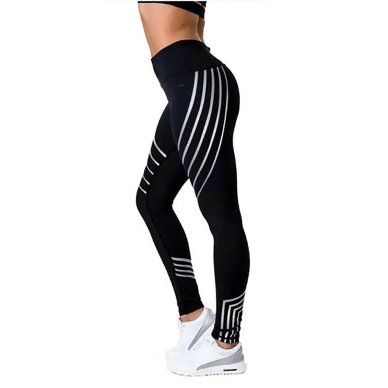Printed High Waist Leggings for Yoga and Sports