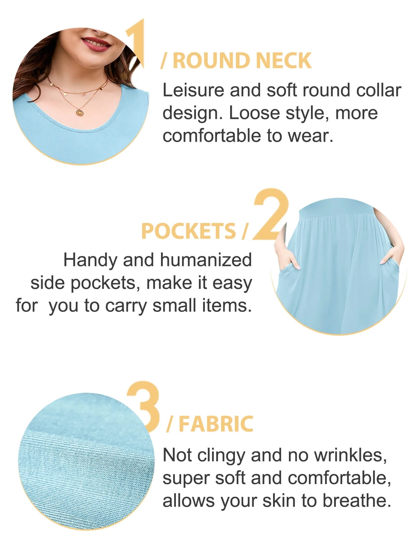 Chic Black Plus Size Summer Dress for Women - Casual Sleeveless Crewneck with Pockets, Flowy Pleated Design for Effortless Elegance