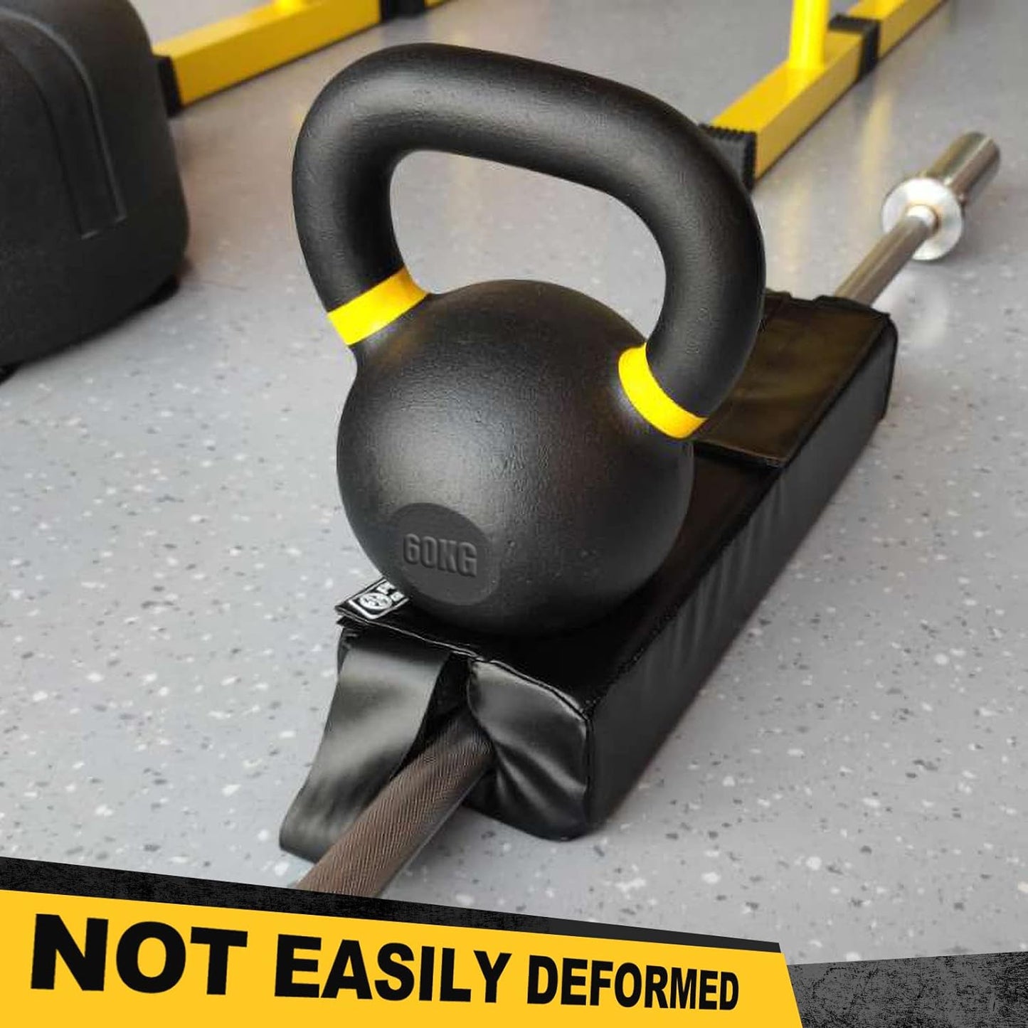 Ultimate Square Hip Thrust Pad - Protective Barbell Squat Pad for Comfort in Weight Lifting, Squats, and Lunges - Fits Standard & Olympic Bars