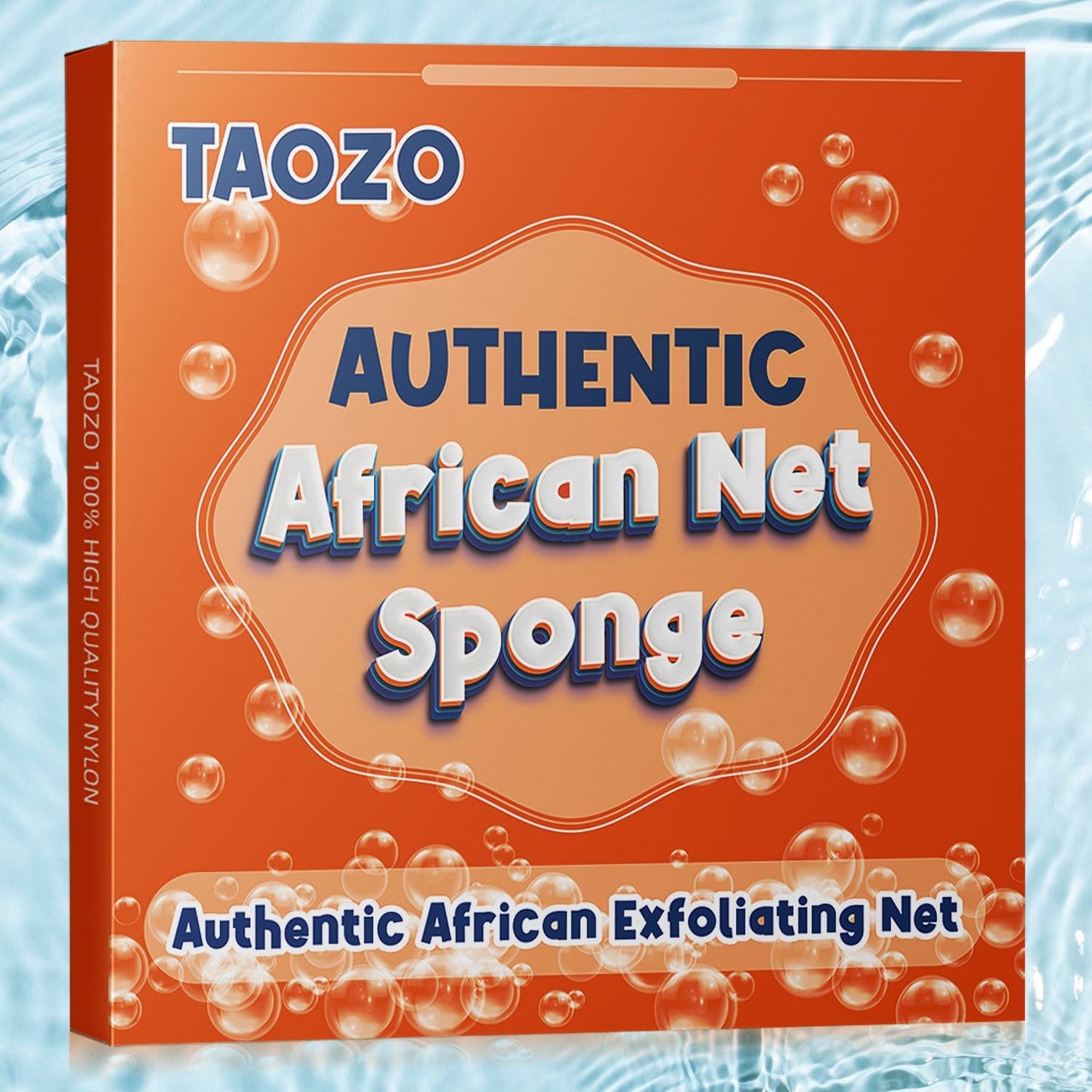 Authentic African Exfoliating Net Sponge - Long Bath Scrubber for a Refreshing Shower Experience