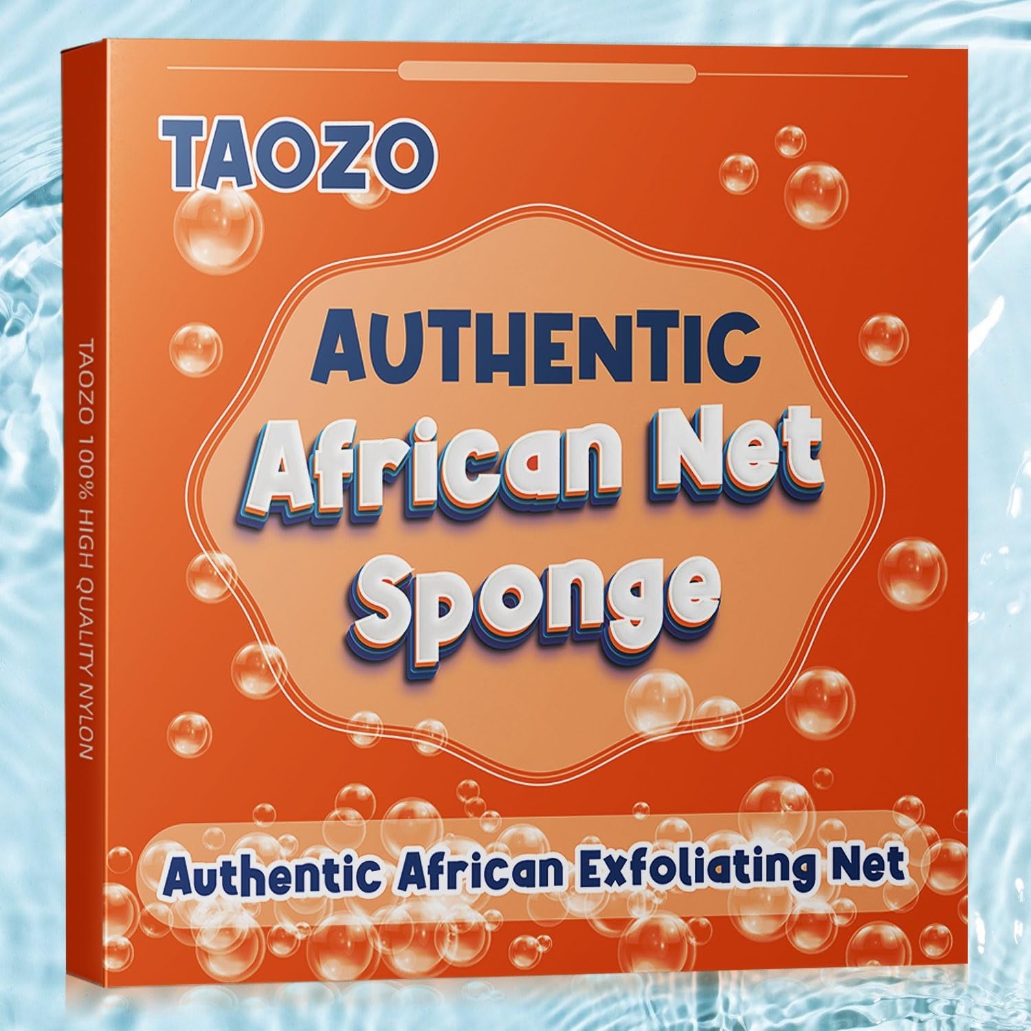 Authentic African Exfoliating Net Sponge - Long Bath Scrubber for a Refreshing Shower Experience