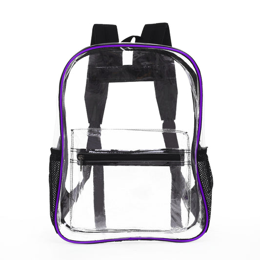 Heavy Duty Clear Transparent Backpack See through Book-Bag