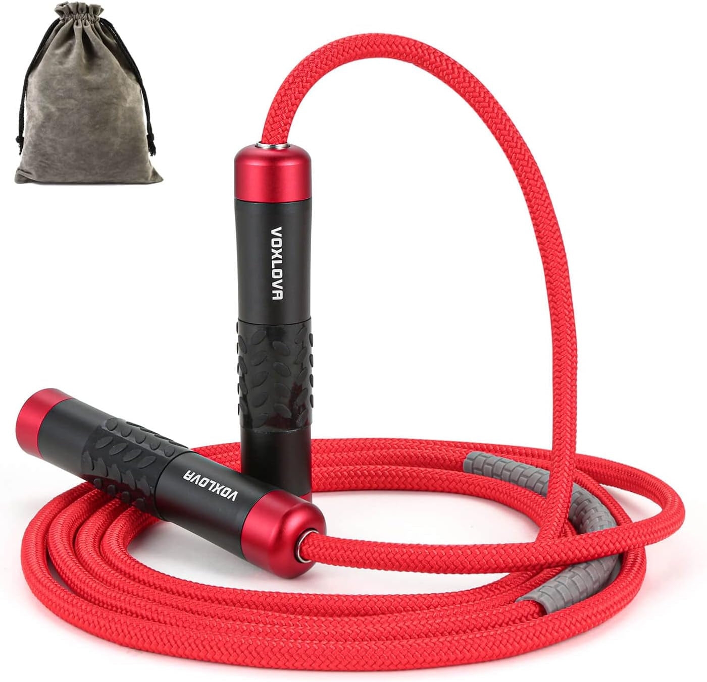 Premium 1LB Weighted Jump Rope for Men & Women - Non-Slip Aluminum Handles, Adjustable Length, Perfect for Fitness Workouts & Skipping Exercises