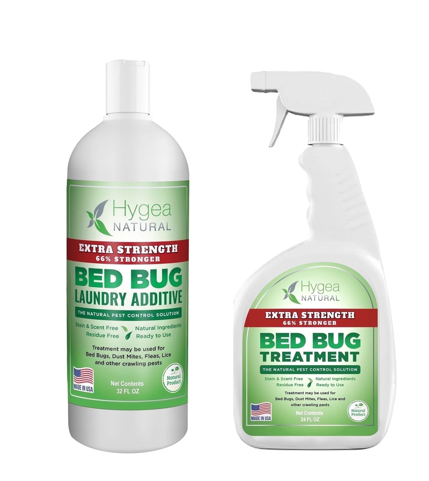 Bed Bug Spray Killer and Laundry Detergent Additive Combo Kit, Extra Strength, 2 Pack