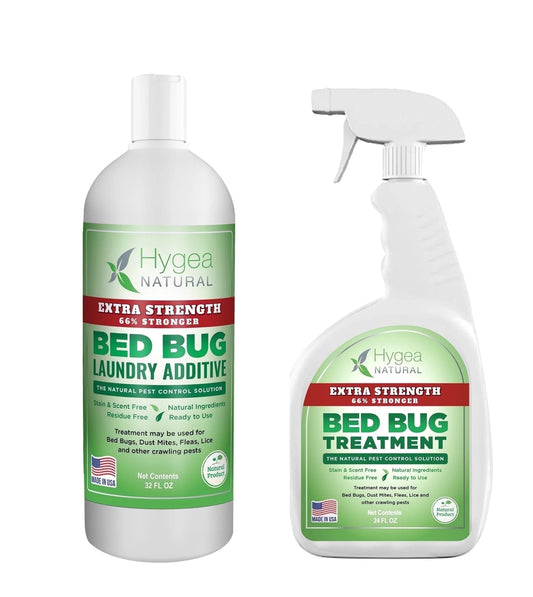 Bed Bug Spray Killer and Laundry Detergent Additive Combo Kit, Extra Strength, 2 Pack