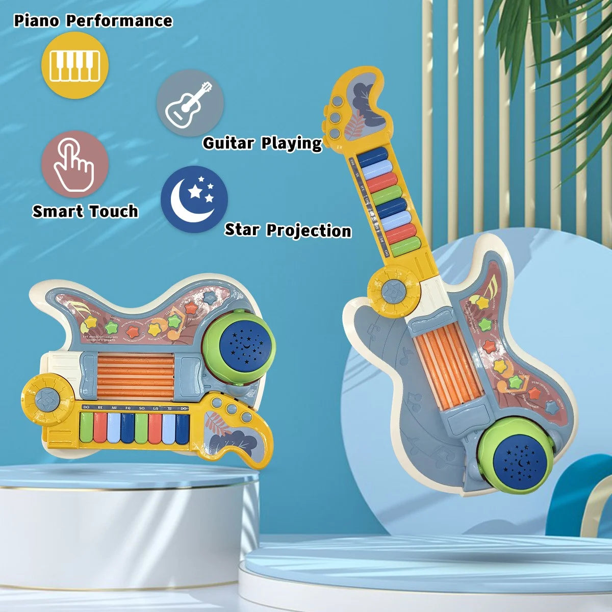 3-5 Years Toy Musical Instruments, ABS Multicolor