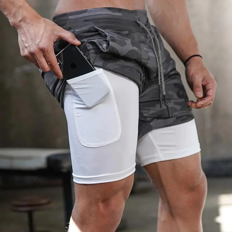 FlexFit - Gym Workout Shorts With Phone Pocket