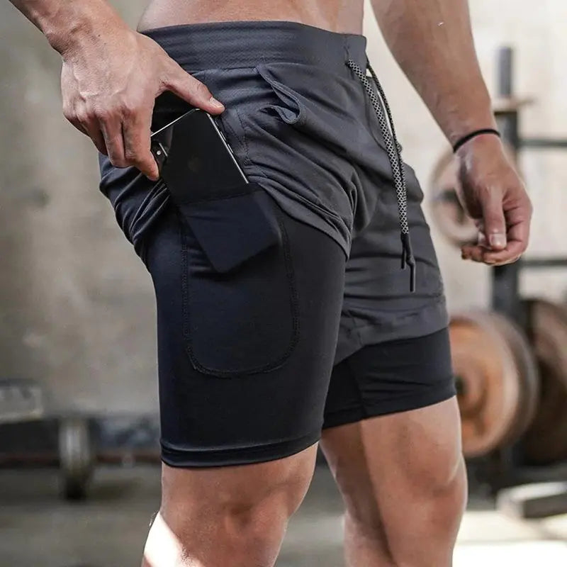 FlexFit - Gym Workout Shorts With Phone Pocket