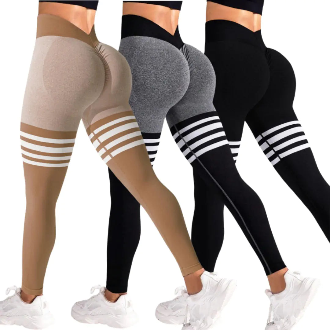 Stride & Stripes - Sports Tights High Waist Workout Pants