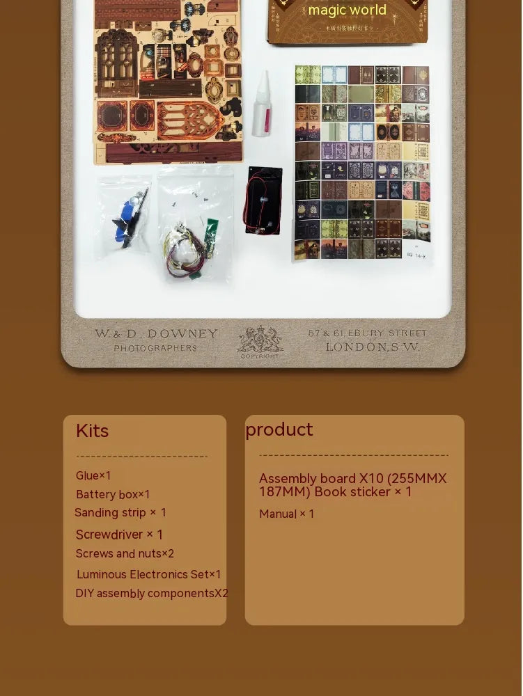 DIY Cottage Magic World 3D Stereo Book Stand